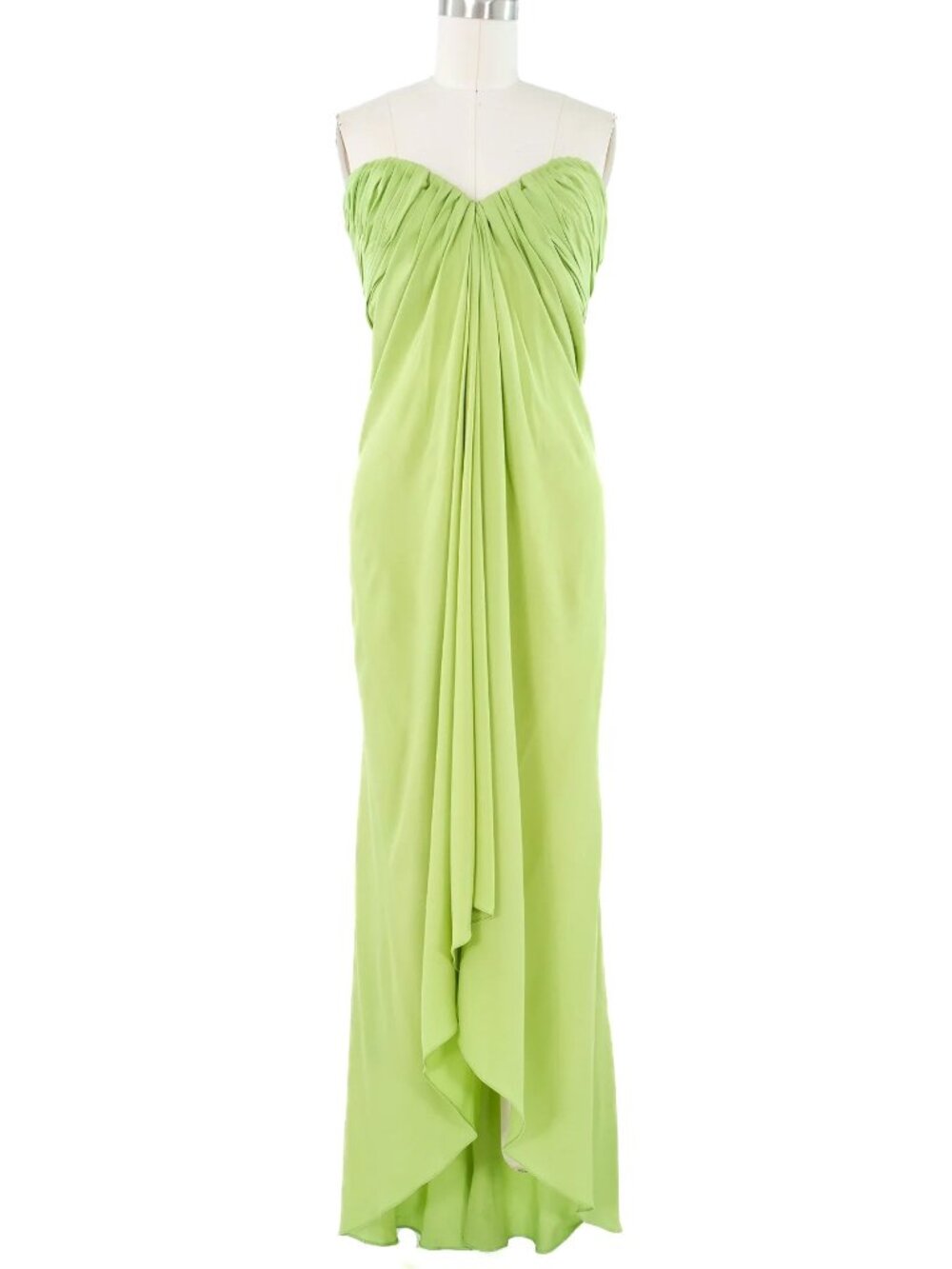 Vintage Oscar de la Renta draped chiffon gown